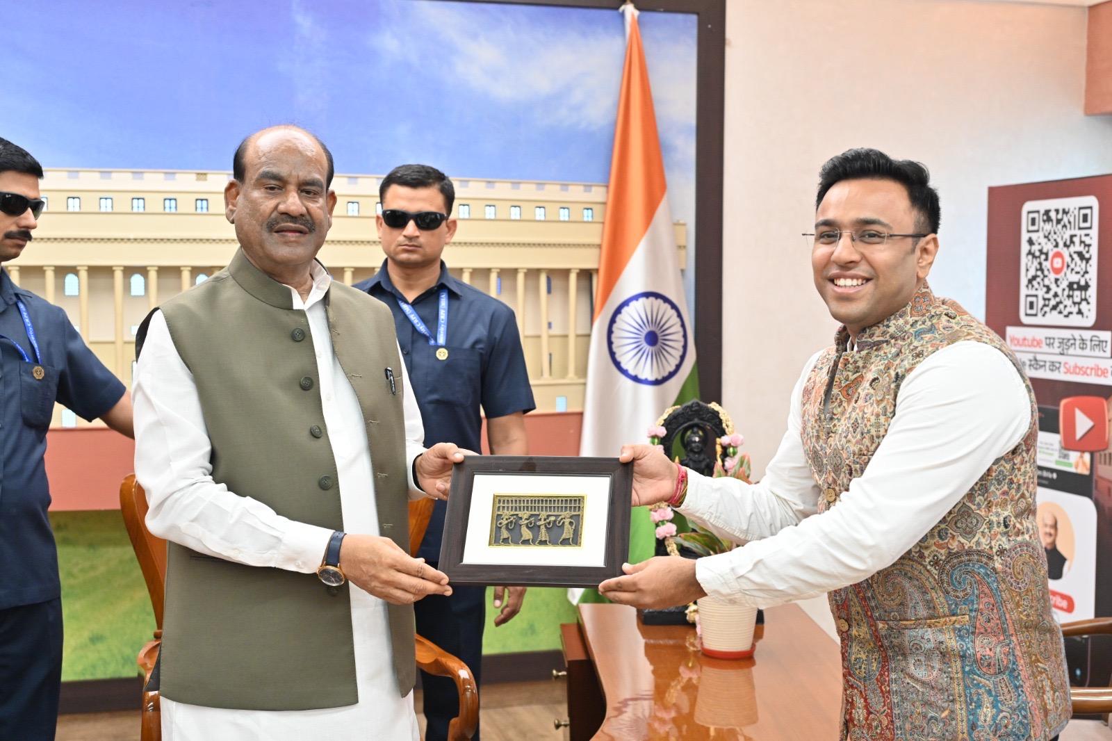 Pravin Kaushal with Hon'ble Lok Sabha Speaker Shri Om Birla at his residence in New Delhi.